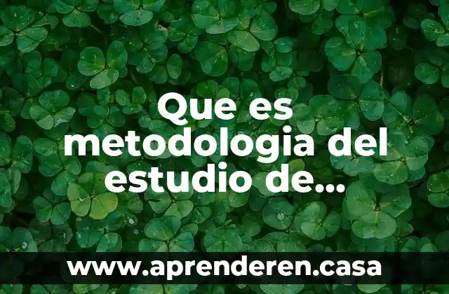 Que es el estudio de mercado ejemplo 6 Que es metodologia del estudio de mercado