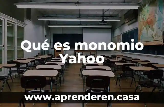 Ejemplo de que es monomio 4 Qué es monomio Yahoo