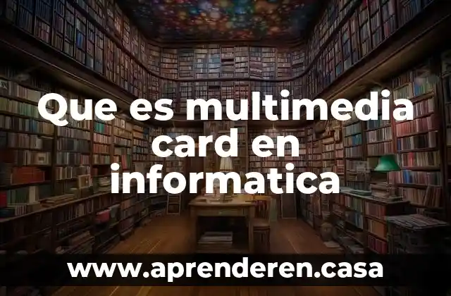Que es multimedia card en informatica