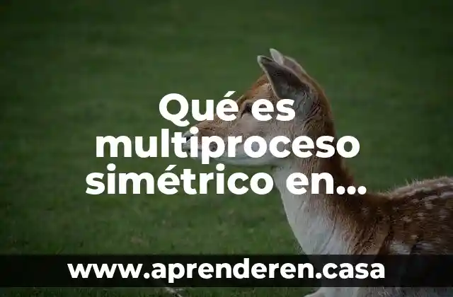 Qué es multiproceso simétrico en informática