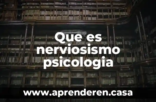 Qué es la despersonalización en psicología 5 Que es nerviosismo psicologia