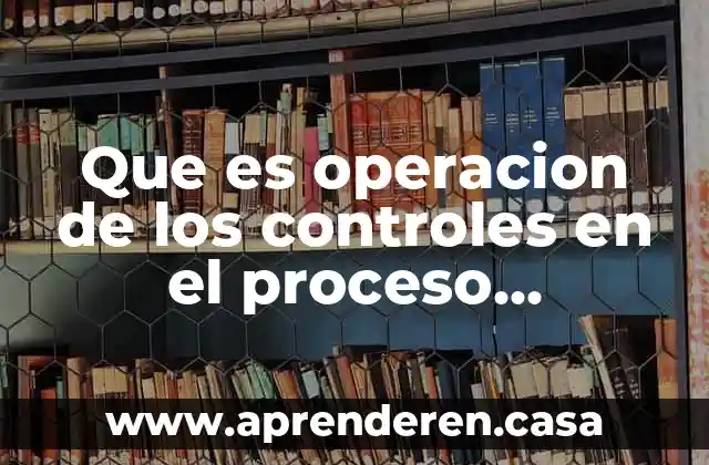Que es un proceso ingenieria de procesos 4 Que es operacion de los controles en el proceso administrativo