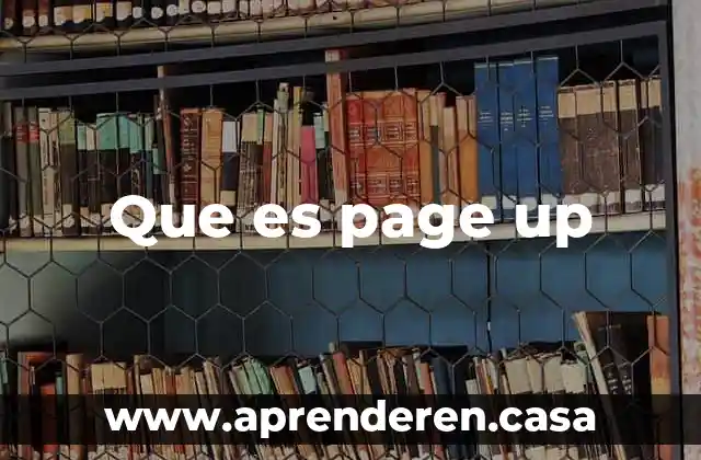 Que es page up