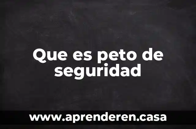 Que es un parche de seguridad 3 Que es peto de seguridad