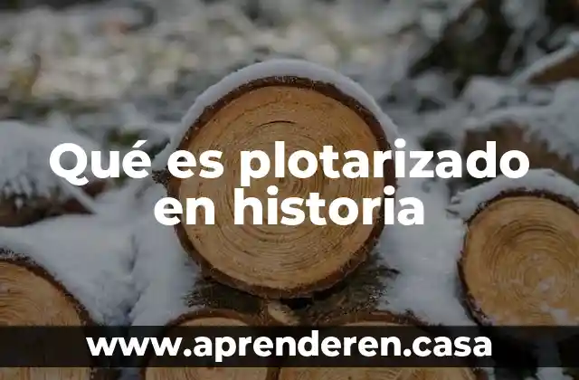 Qué es plotarizado en historia