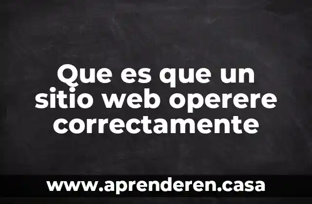 Que es un nacvegador web 5 Que es que un sitio web operere correctamente
