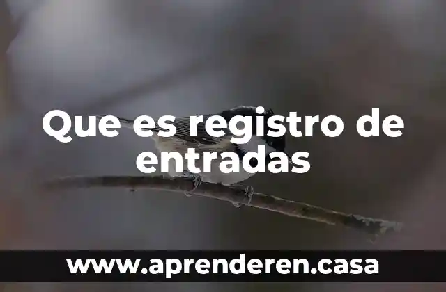 Que es el registro de nomina timbrado 4 Que es registro de entradas