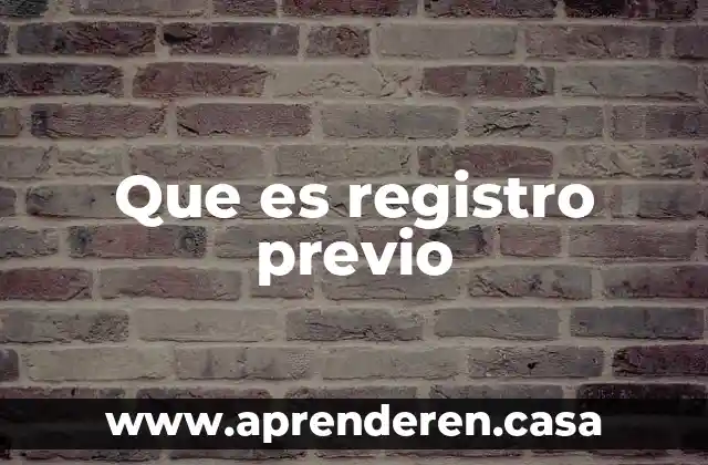 Que es el registro de nomina timbrado 3 Que es registro previo