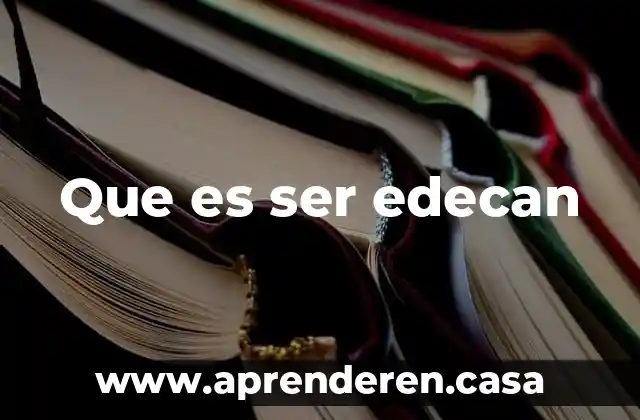 Que es ser edecan