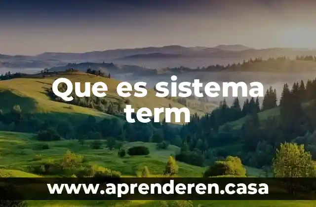 Sistema ingles de medidas que es 5 Que es sistema term