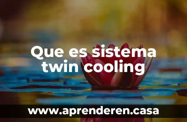 Que es sistema twin cooling