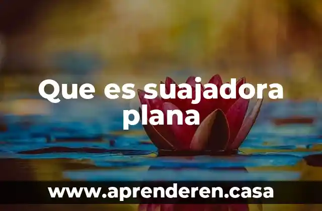 Que es suajadora plana
