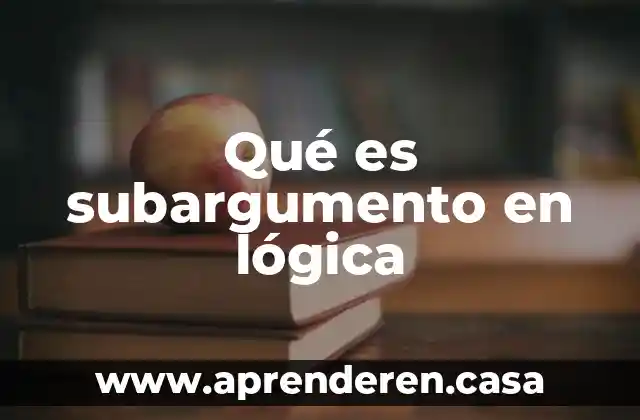 Qué es la democracia buenas tareas 3 Qué es subargumento en lógica