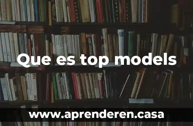 Que es top models