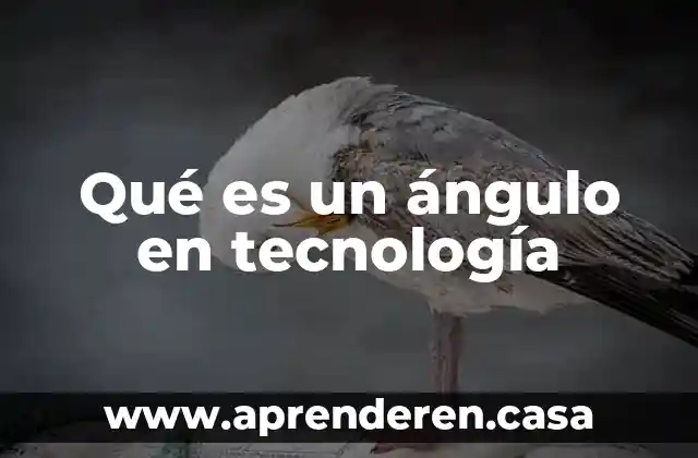 Qué es un ángulo en tecnología