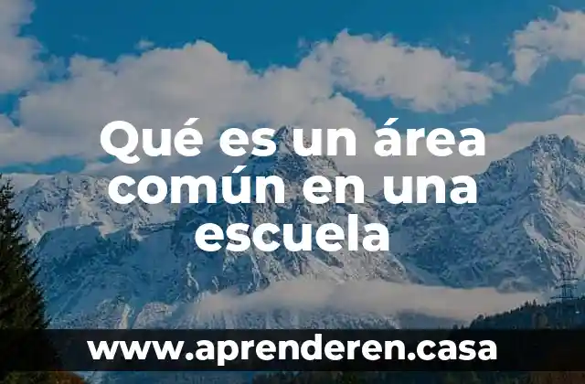 Qué es estilo oral coloquial o común 6 Qué es un área común en una escuela