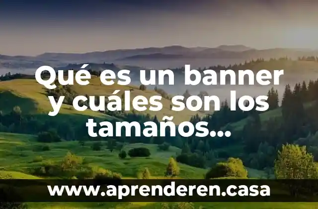 Que es una solucion quimica y cuales son sus partes 4 Qué es un banner y cuáles son los tamaños principales