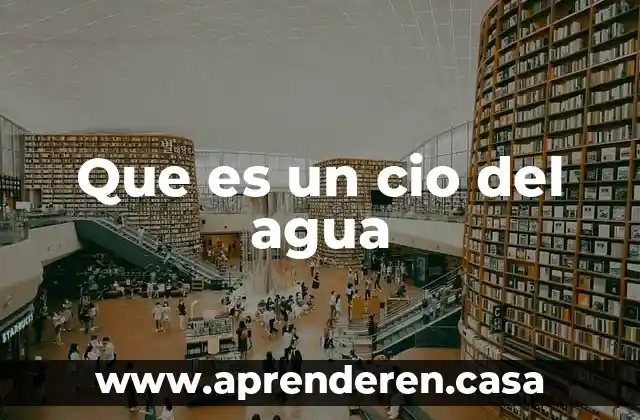 Que es un cio del agua