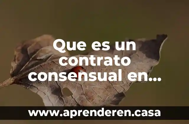 Que es un contrato consensual en oposicion a formal