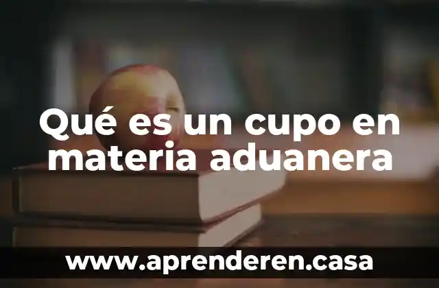 Dentro de la producción que es la materia prima 5 Qué es un cupo en materia aduanera