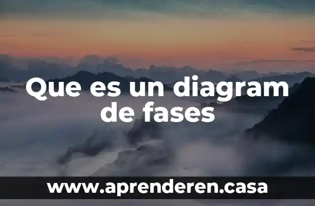 Que es un diagram de fases