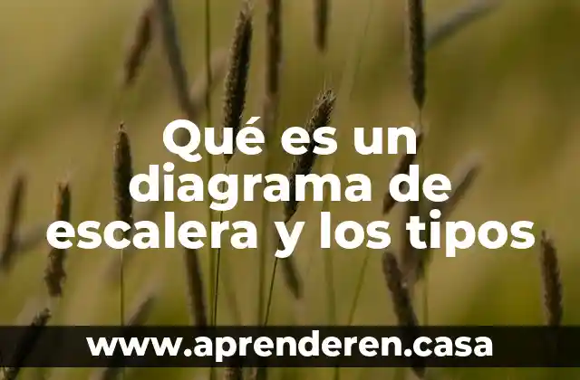 Qué es un diagrama de escalera y los tipos