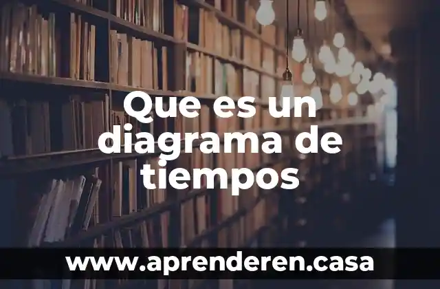 Que es un diagrama de tiempos