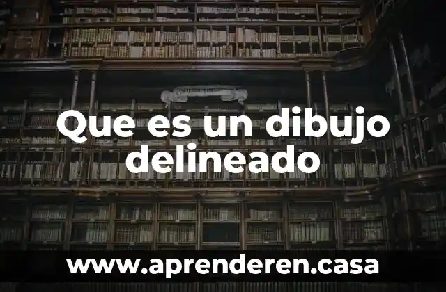 Que es un dibujo delineado