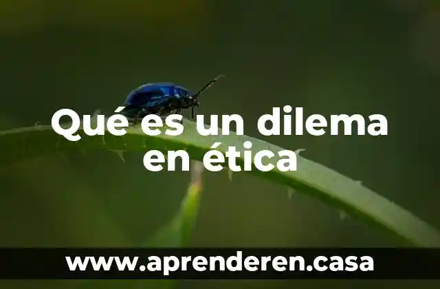 Qué es un dilema en ética
