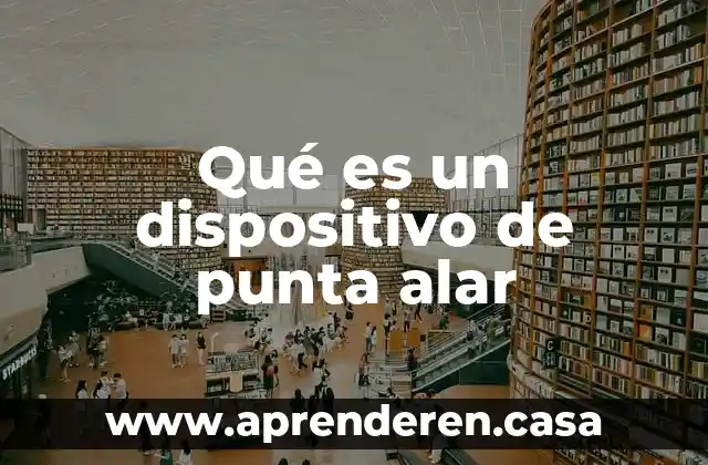 Qué es un dispositivo de punta alar