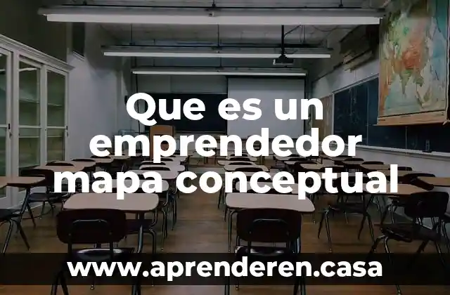 Que es un emprendedor mapa conceptual