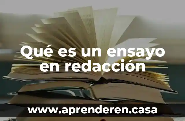 Qué es la redacción y para qué nos sirve 4 Qué es un ensayo en redacción