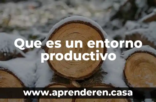 Que es un ambiente o entorno virtual de aprendizaje 3 Que es un entorno productivo
