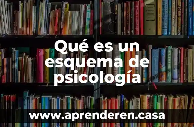 Qué es un esquema de psicología