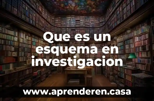 Que es un esquema en investigacion