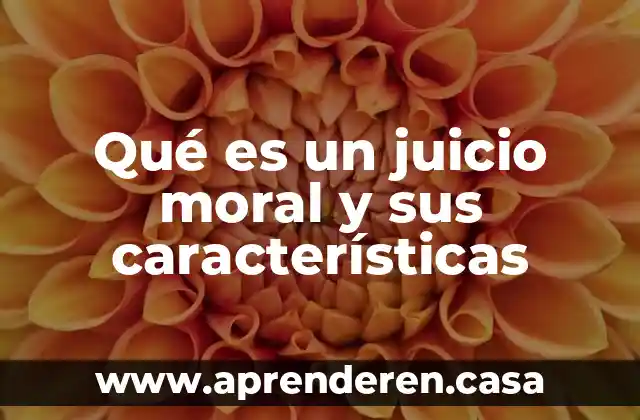 Que es el lenguaje de la moral 4 Qué es un juicio moral y sus características