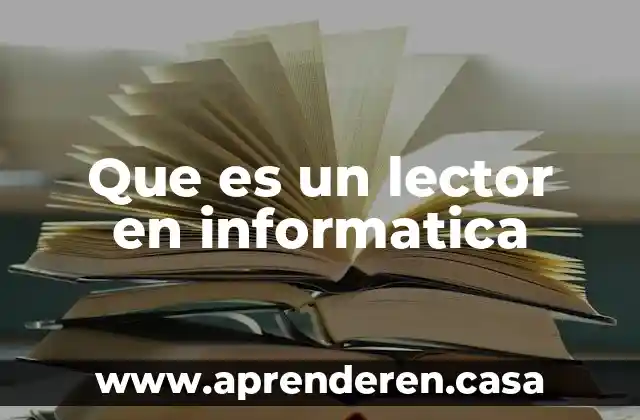 Que es un lector en informatica