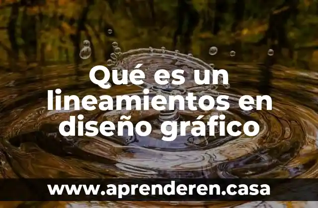 Qué es un lineamientos en diseño gráfico
