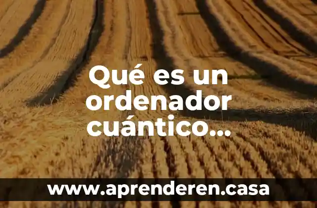 Que es mecanismo de aislamiento 3 Qué es un ordenador cuántico mecanismo interno