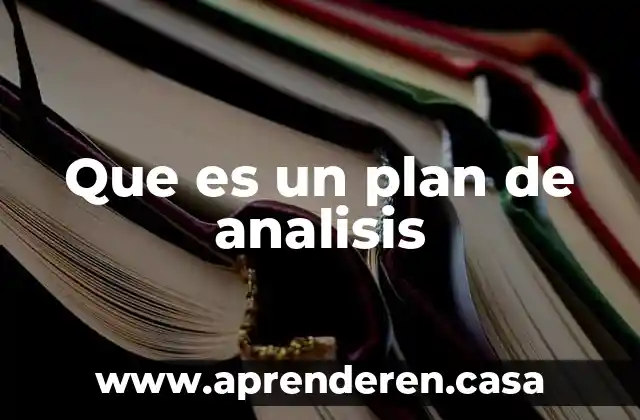 Que es descripcion y analisis de puestos 4 Que es un plan de analisis