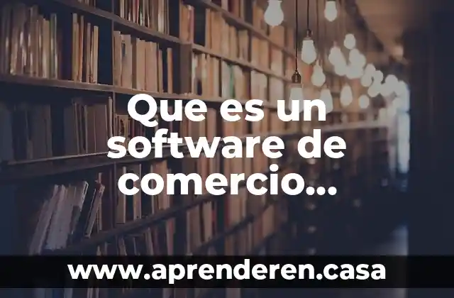 Qué es un bl comercio exterior 8 Que es un software de comercio electronico