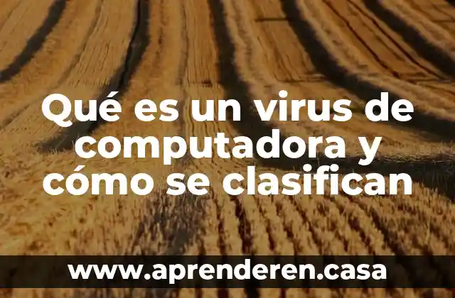 Qué es un virus de computadora y cómo se clasifican