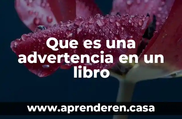 Que es un libro de codigos significado 3 Que es una advertencia en un libro