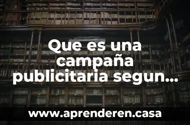 Que es una campaña publicitaria segun autores