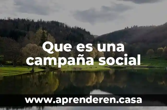 Que es pulcritud social 6 Que es una campaña social