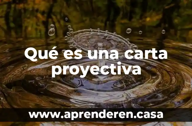 Qué es una carta proyectiva