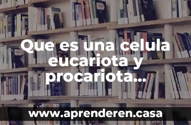 Que es una celula eucariota y procariota ejemplos