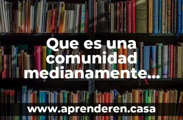 Comunidad de desarrolladores que es 6 Que es una comunidad medianamente planificada