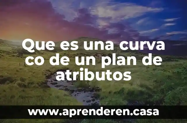 Que es una curva co de un plan de atributos