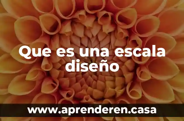 Que es una escala diseño